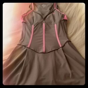 Nike brown/pink tennis dress
